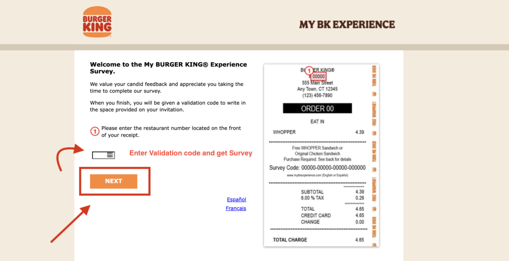 MyBKExperience.com – Burger King Survey